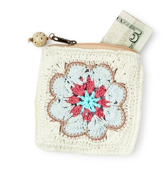 Petals & Pennies Cotton Crochet Coin Purse