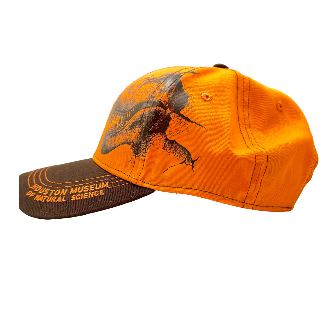 HMNS Orange & Brown T. rex Hat Side