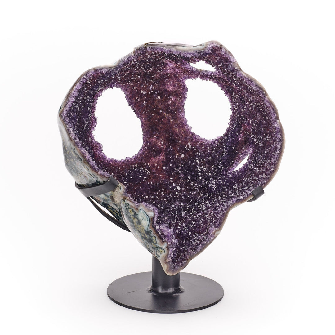 Large Amethyst Geode on Swivel Stand