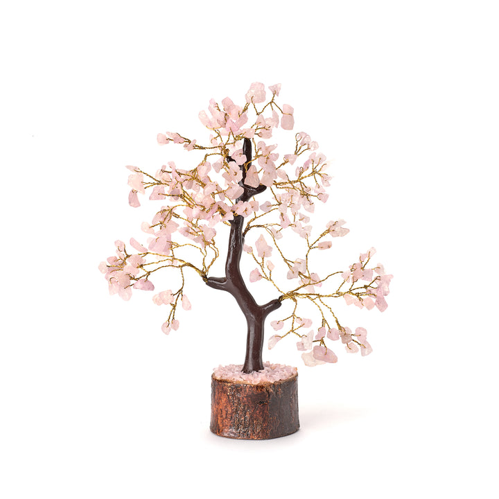Gemstone Fung Shui Tree with Wooden Base