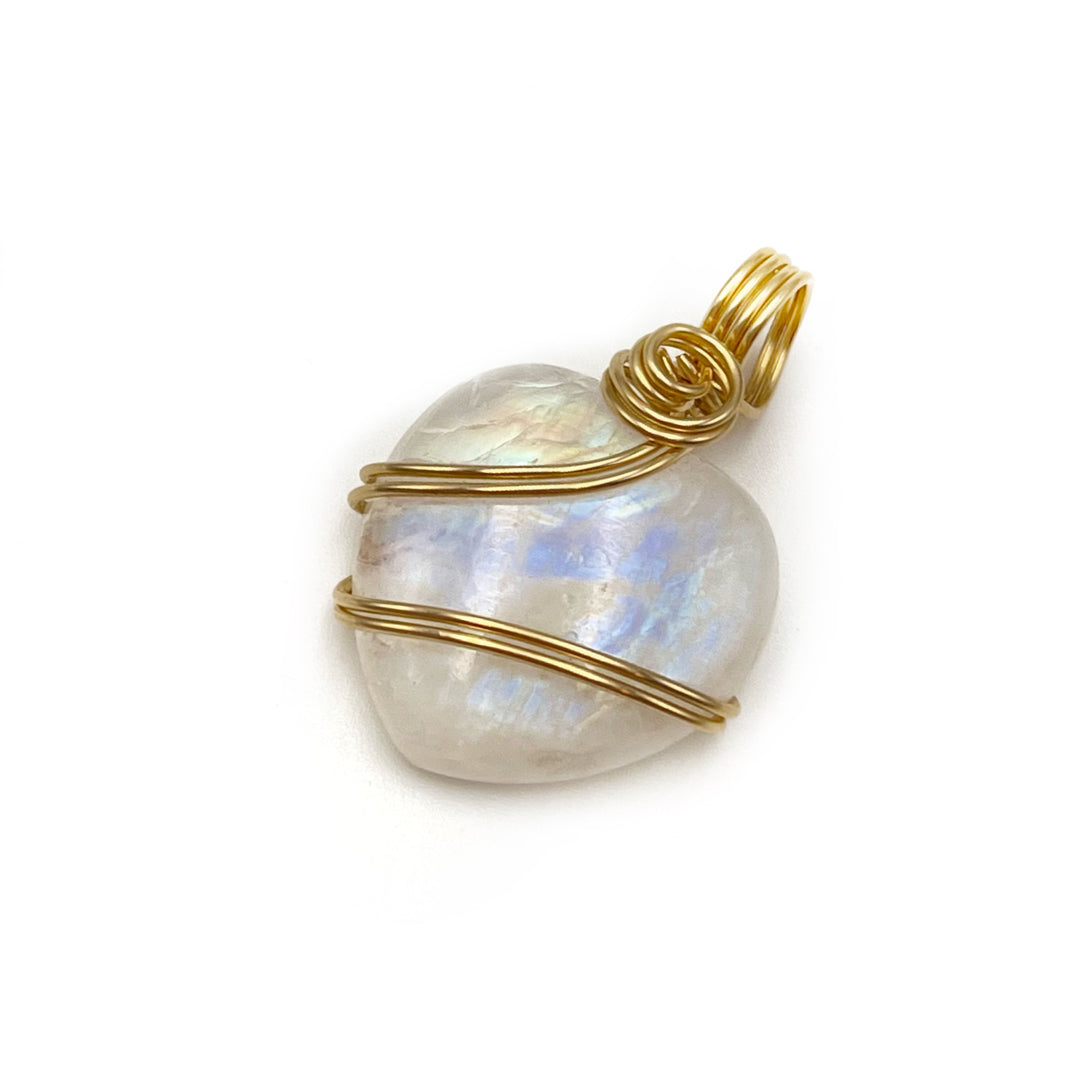 Moonstone Heart Pendant