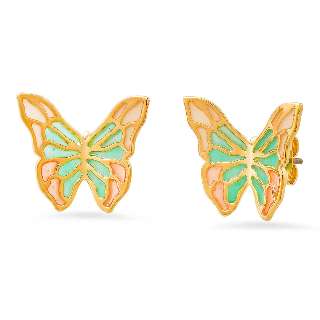 Enamel Butterfly Studs