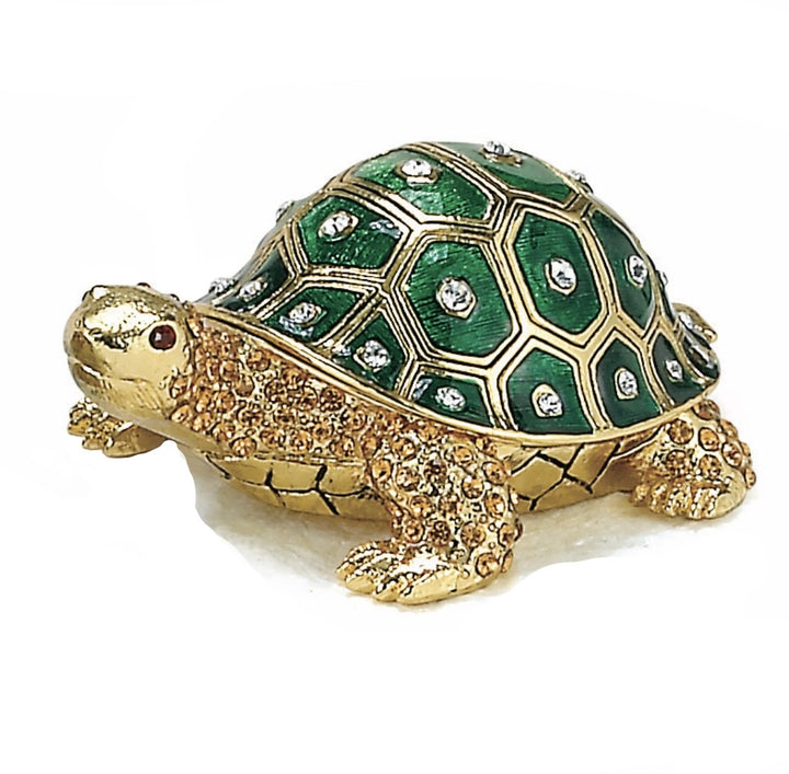 Green Turtle Trinket Box