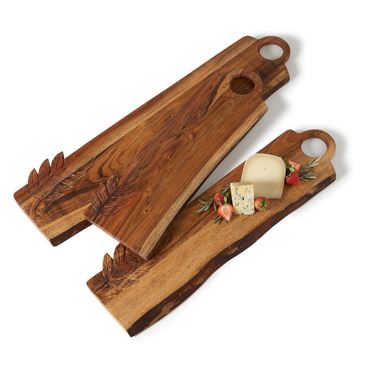 Leaf Design Serving Board- Short