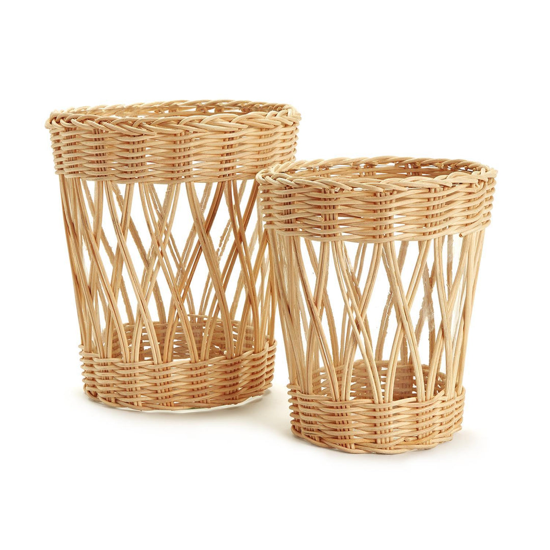 Wicker Tabletop Vase- Large