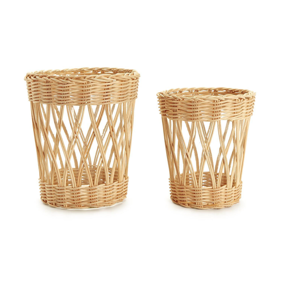 Wicker Tabletop Vase- Large