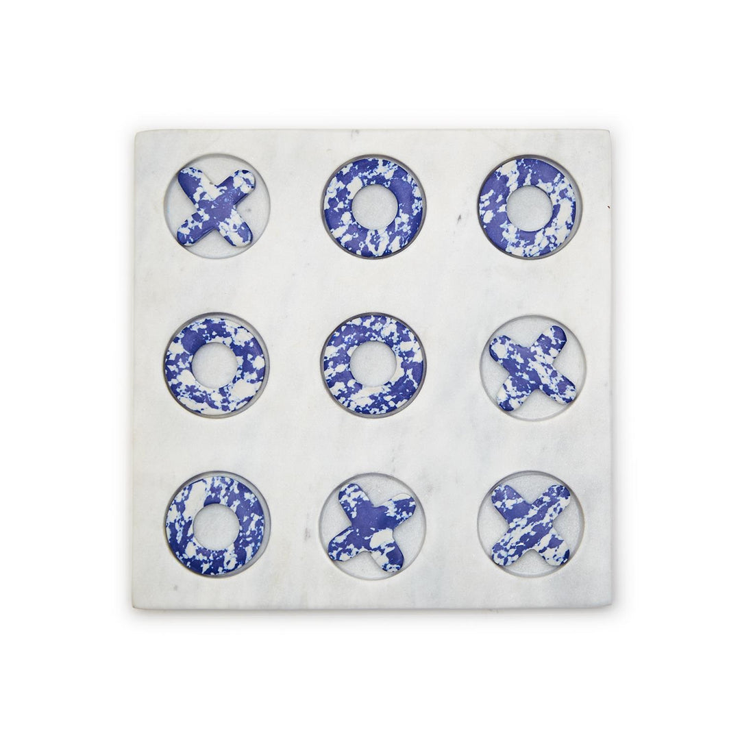 Blue and White Tic-Tac-Toe