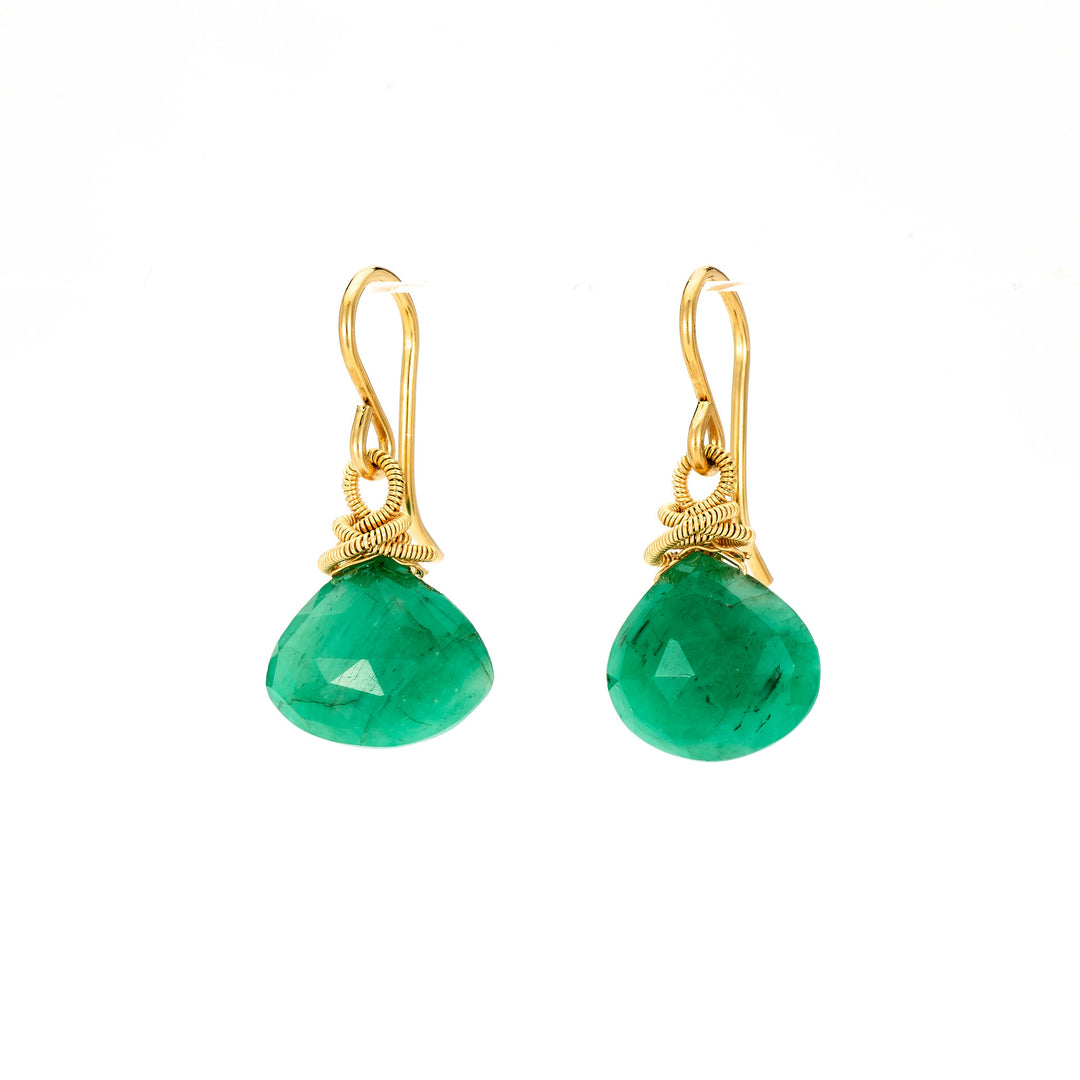 Emerald Drop Earrings