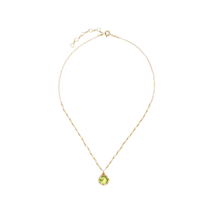 Peridot Necklace, Birthstone Series August