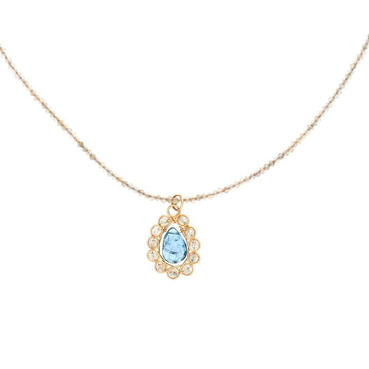 London Blue Topaz Filigree Necklace