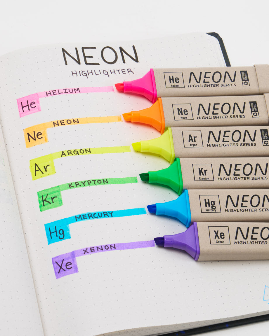 Neon Highlighters Pack- Set of 6