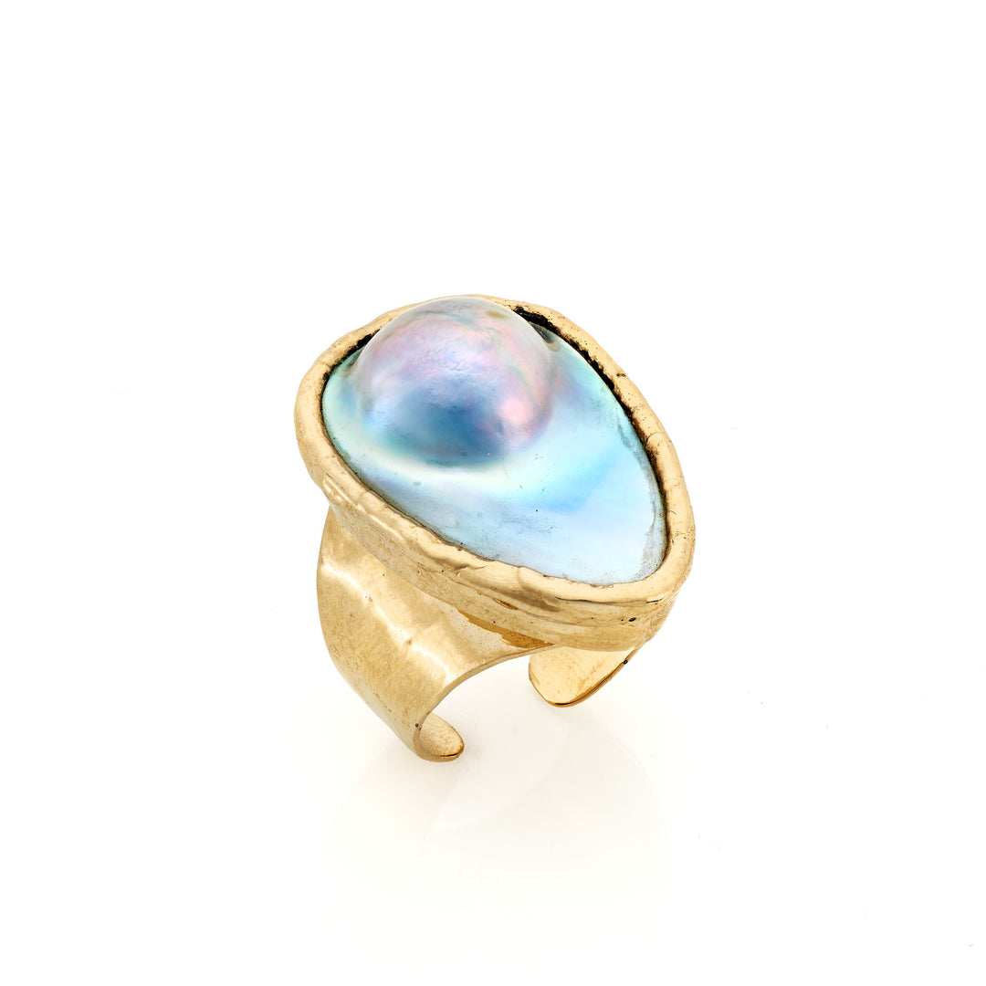 Blister Pearl Ring