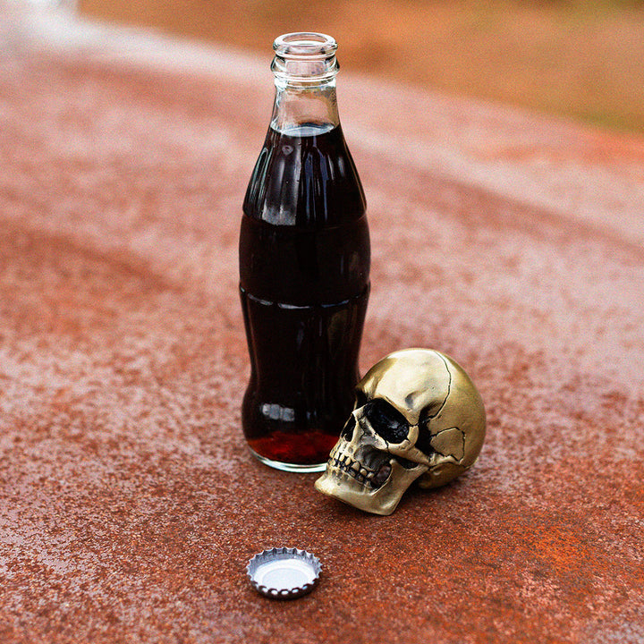 Crack One Open Skull Bottle Opener