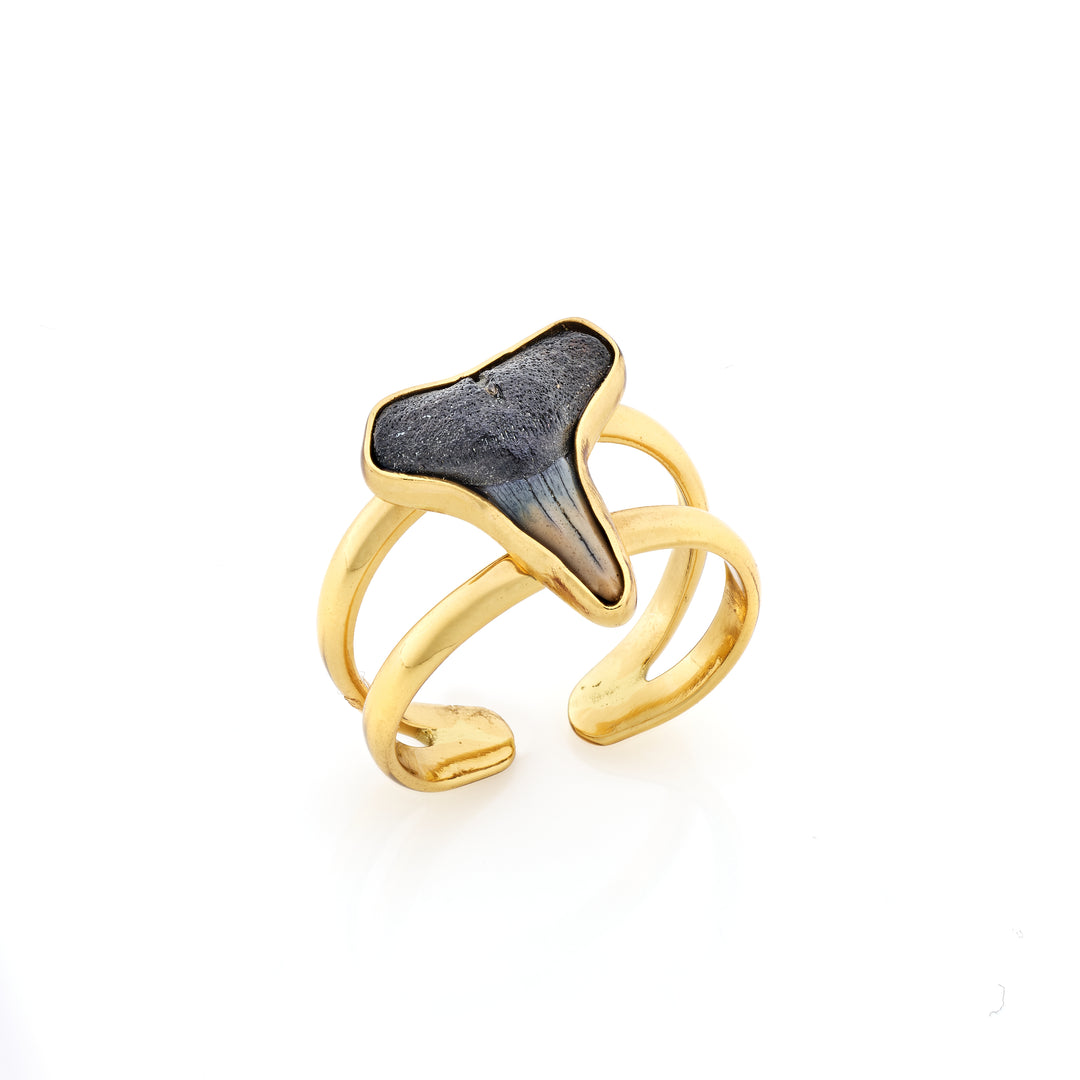 Alchemia Shark Tooth Double Band Ring