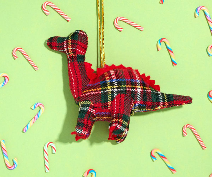 Red Tartan Diplo Hanging Ornament