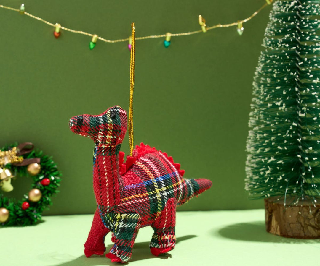 Red Tartan Diplo Hanging Ornament
