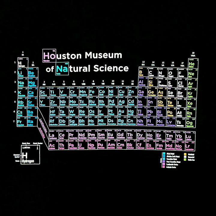 HMNS Periodic Table Adult T. Shirt