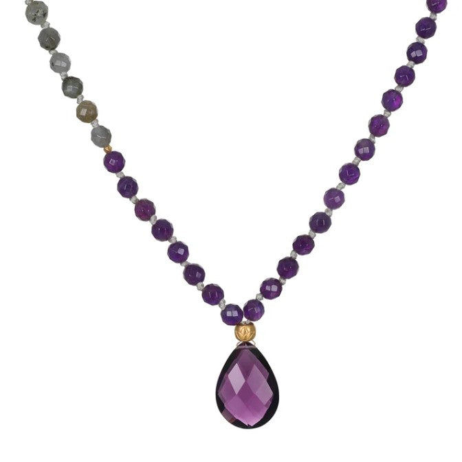 Amethyst Beaded Necklace