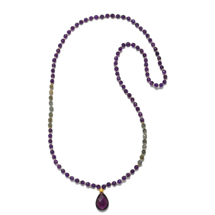 Amethyst Beaded Necklace