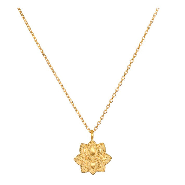 Lotus Pendant Necklace