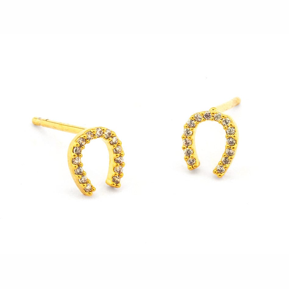 Mini Horseshoe Stud Earrings