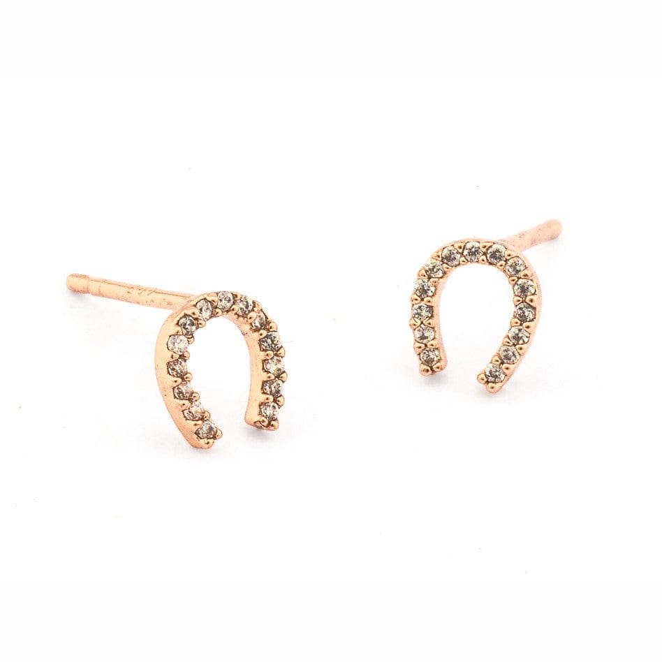 Mini Horseshoe Stud Earrings