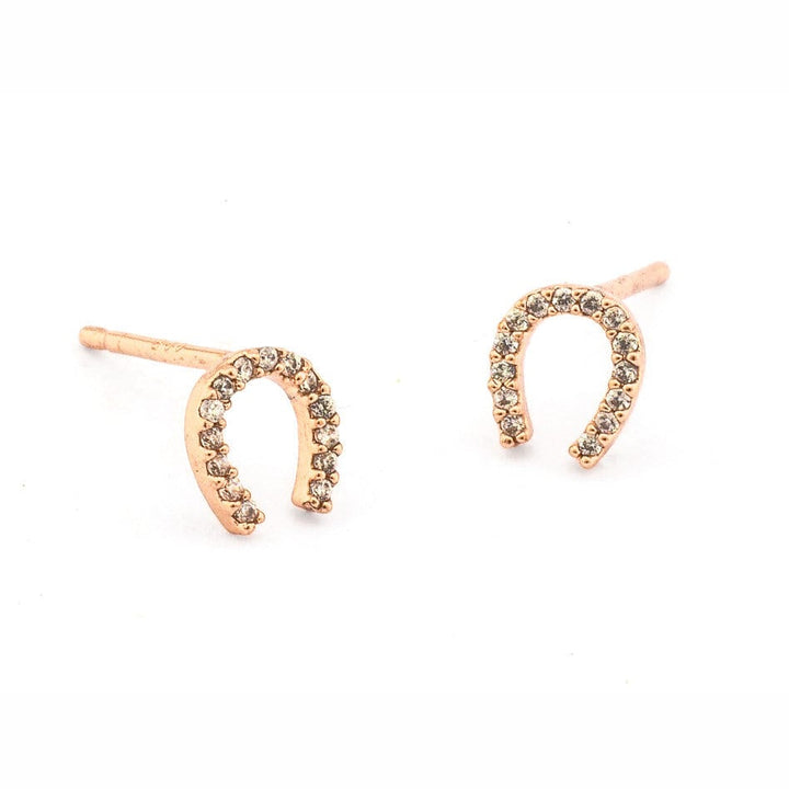 Mini Horseshoe Stud Earrings