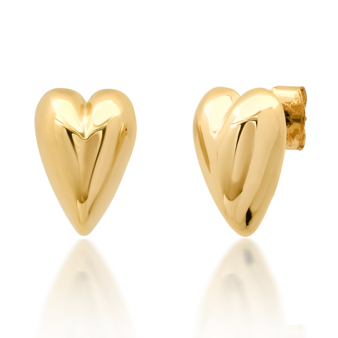 Puffy Heart Studs