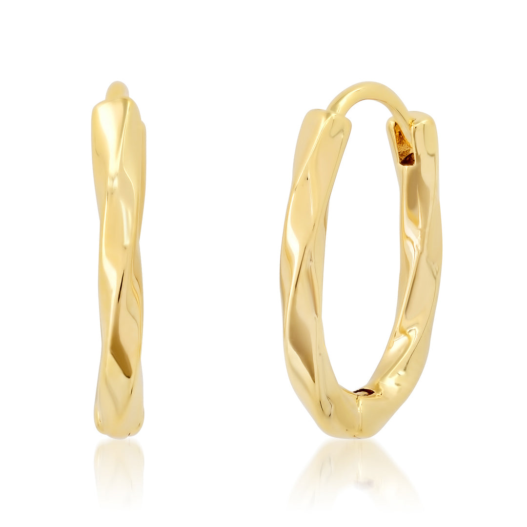 Elegant Twist Hoops