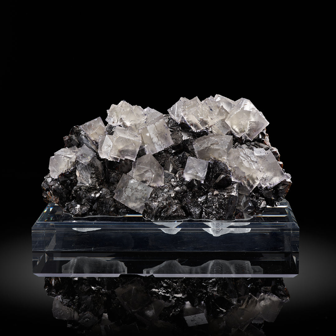 Large Elmwood Fluorite on Sphalerite