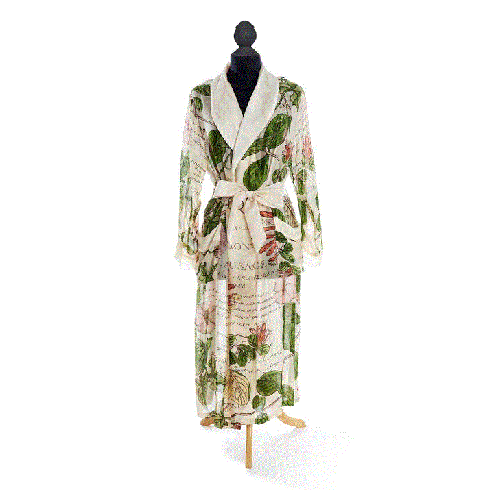 Honeysuckle Print Robe