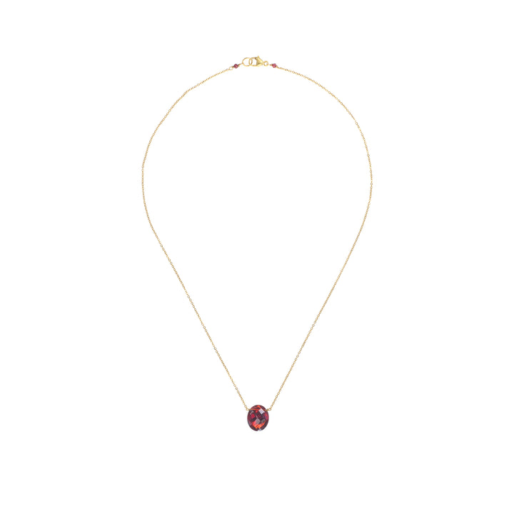 Garnet Quartz Necklace