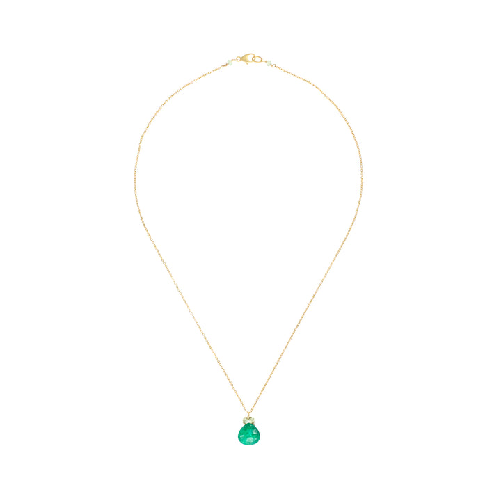 Emerald and Green Apatite Necklace