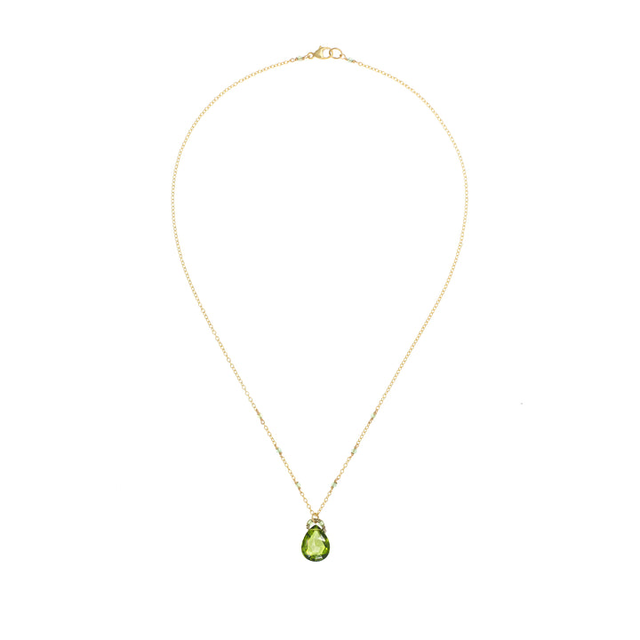 Peridot Drop Necklace