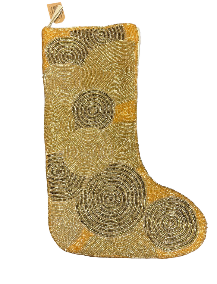 Champagne Beaded Stocking