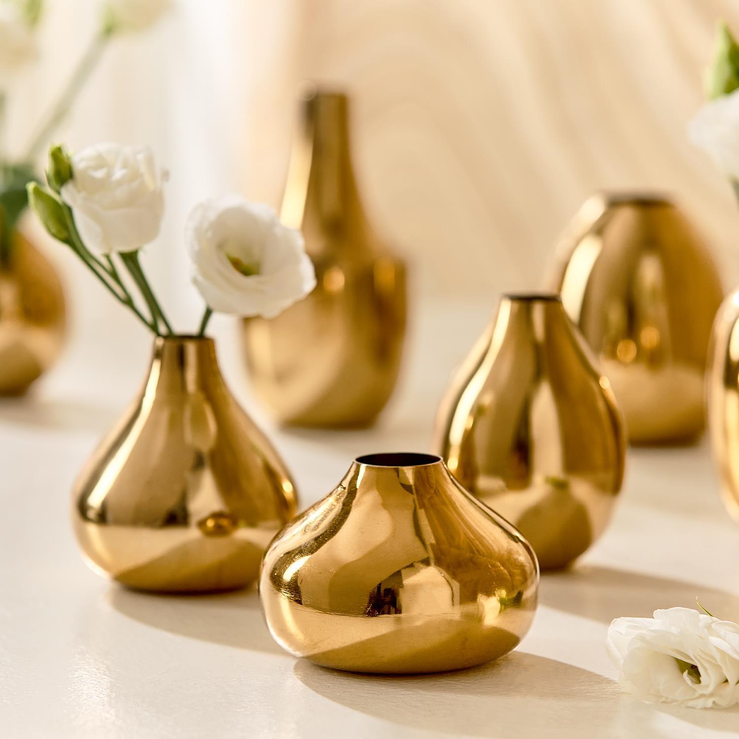 Gold-Plated Tabletop Vase