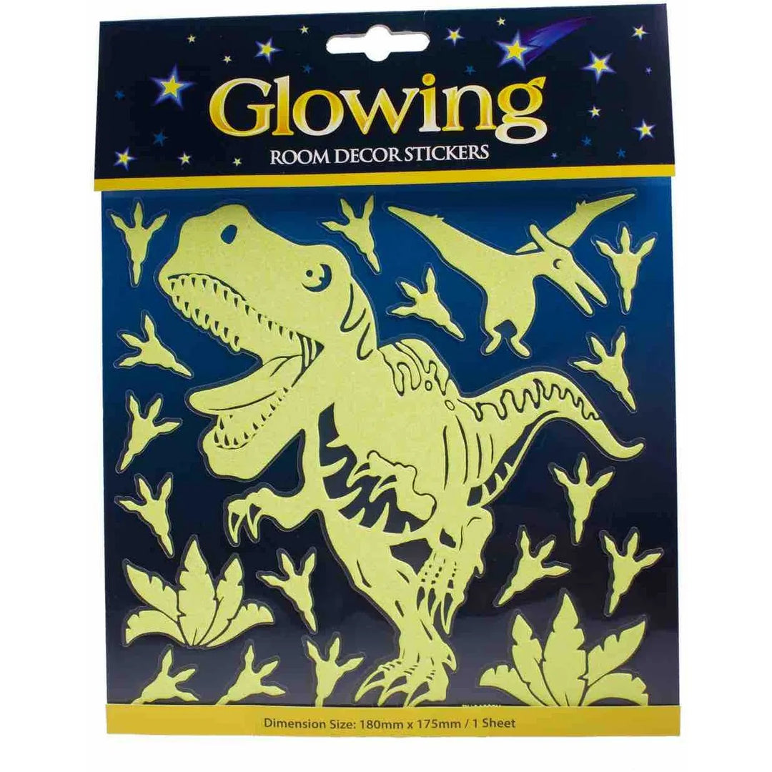 Glitter & Glow Wall Decal - Dinosaurs