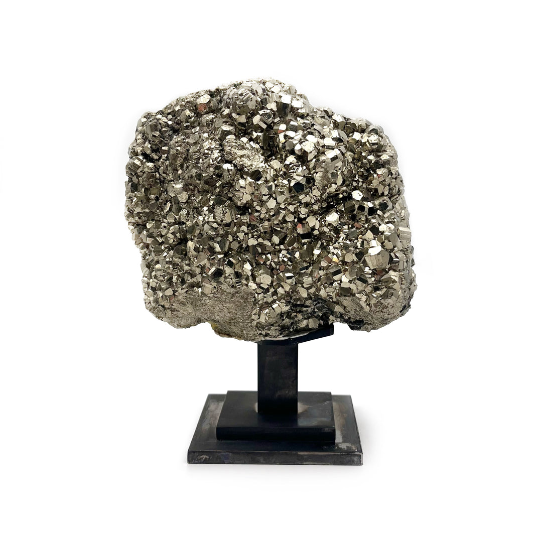 Pyrite on Black Stand