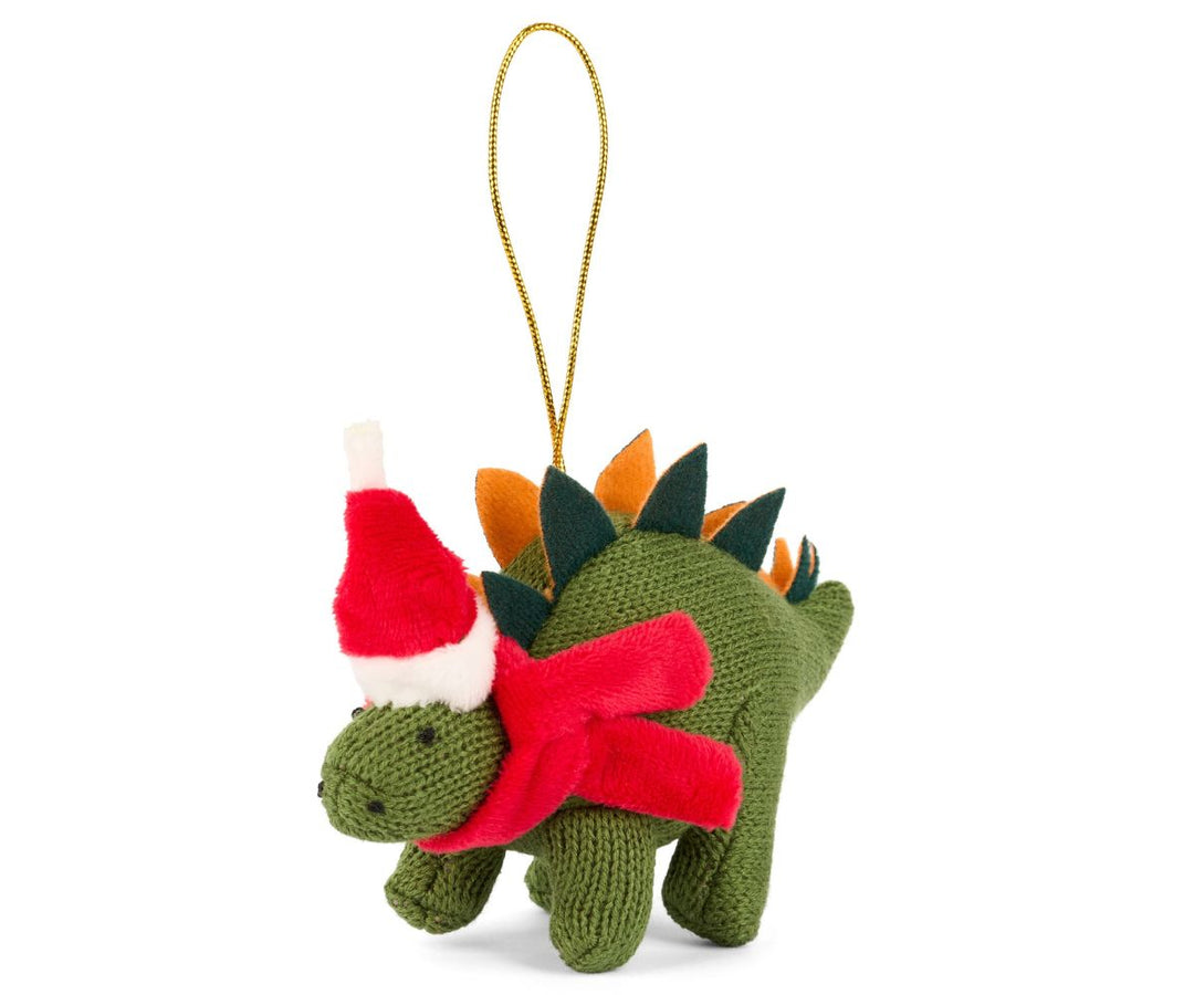 Knitted Stegosaurus Moss Christmas