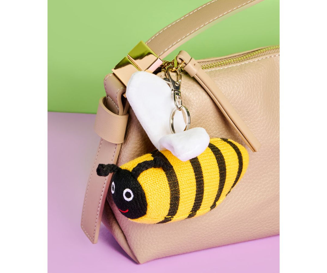 Knitted Bumble Bee Bag Charm