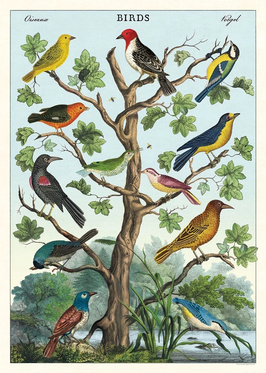 Birds in a Tree Poster