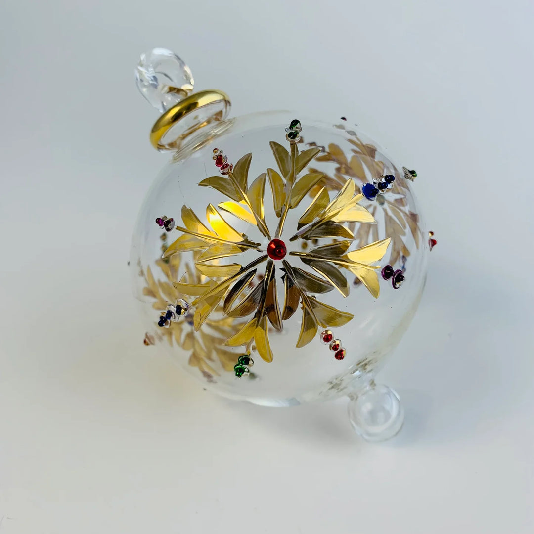Gold Snowflake with Colors Egyptian Ornament