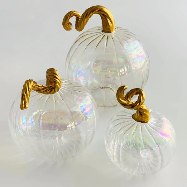 Blown Glass Pumpkin, Small