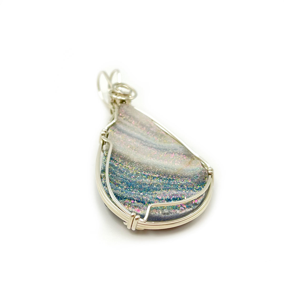 Chalcedony Druzy Pendant