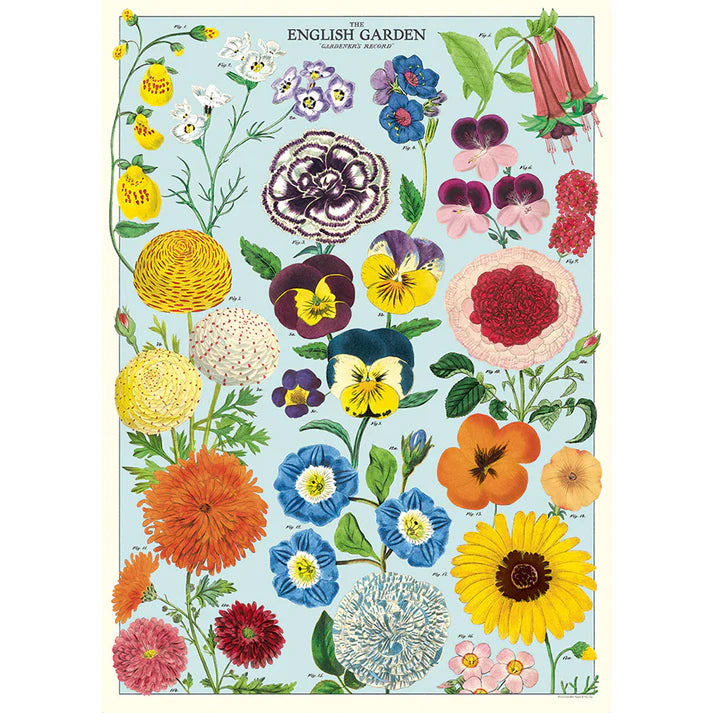English Garden Vintage Art Poster