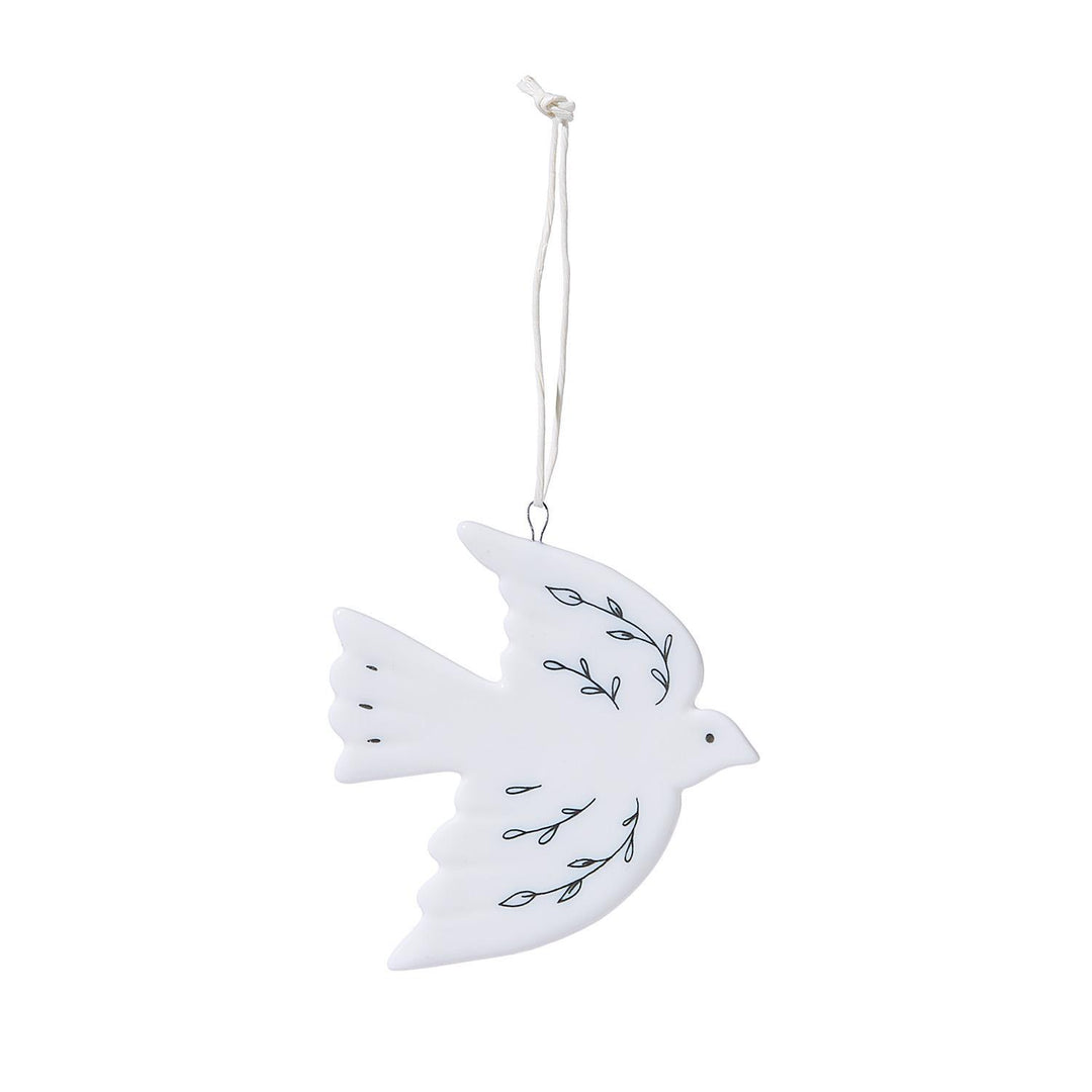 Dove Shaped Porcelain Ornament