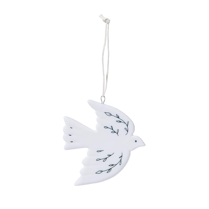 Dove Shaped Porcelain Ornament