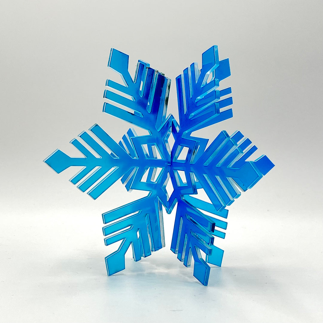 Large Iridescent Snowflake Table Top Decor