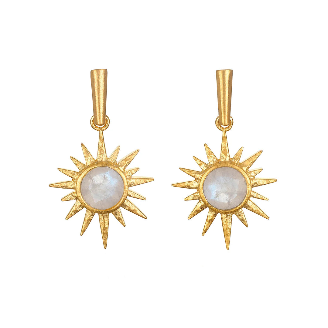 Moonstone North Star Earrings