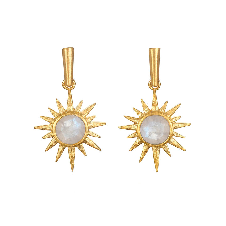 Moonstone North Star Earrings